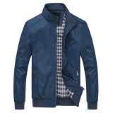 Grandwish Plus Size 6XL Men's Jacket Male Overcoat Casual Solid Jacket Slim Fit Stand Collar Zipper Men Jackets Coat,DA014