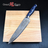 GRANDSHARP 3pcs Damascus Knife Set 67 Layers Japanese Damascus Steel vg10 Chef Santoku Utility Kitchen Knives Pro Tools NEW