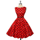 Grace Karin Womens Cocktail Dresses Summer style Floral Print Retro Vintage 50s Casual Party Rockabilly Dress Vestidos Femininos