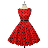 Grace Karin Womens Cocktail Dresses Summer style Floral Print Retro Vintage 50s Casual Party Rockabilly Dress Vestidos Femininos