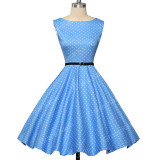 Grace Karin Womens Cocktail Dresses Summer style Floral Print Retro Vintage 50s Casual Party Rockabilly Dress Vestidos Femininos