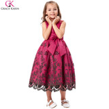 Grace Karin Toddler Flower Girl Dresses Pink Tulle Kids Prom Ball Gowns Princess Pageant Party First Communion Dress With Bow