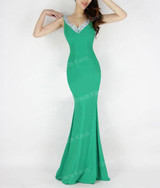 Grace Karin Slit Long Purple Red Mermaid Evening Dresses 2016 Formal Bodycon Gowns Sexy Backless Party Dress abendkleider 6061