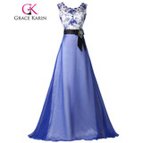 Grace Karin Sleeveless Blue Long Evening Dresses 2017 Abendkleider Sexy Lace Sequins Beading Party Evening Gown for Dinner Night Grace Karin Sleeveless Blue Long Evening Dresses 2017 Abendkleider Sexy Lace Sequins Beading Party Evening Gown for Dinner Night
