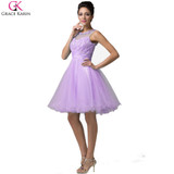 Grace Karin Short Evening Dress Robe De Soiree Courte Tulle Sleeveless Formal Ball Gowns Tutu Pretty Elegant Evening Party Dress Grace Karin Short Evening Dress Robe De Soiree Courte Tulle Sleeveless Formal Ball Gowns Tutu Pretty Elegant Evening Party Dress