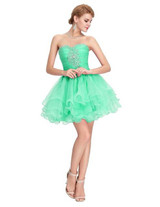 Grace Karin Short Cocktail Party Dress 2017 New Knee Length Ball Gown Homecoming Graduation Dress Beaded Short Prom Dresses 6077