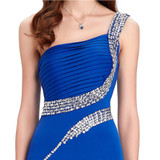 Grace Karin Sexy One Shoulder Mermaid Evening Dresses Long Bodycon Formal Gowns Backless Party Dresses 2017 abendkleider 6062