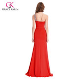 Grace Karin Sexy One Shoulder Mermaid Evening Dresses Long Bodycon Formal Gowns Backless Party Dresses 2017 abendkleider 6062