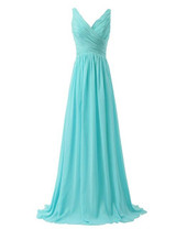 Grace Karin Prom Dresses V Neck Chiffon Purple Green Special Occasion Dresses Formal Gowns Elegant Long Wedding Party Dress Prom