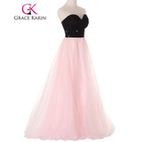 Grace Karin Pink Prom Dresses 2017 Strapless Sweetheart Floor Length Long Party Gowns Sexy Evening Special Occasion Dress 50