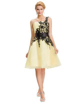 Grace Karin One shoulder puffy Lace Short Prom Dresses 2017 White Black Blue Yellow Organza sexy Evening prom Gowns 4288 Grace Karin One shoulder puffy Lace Short Prom Dresses 2017 White Black Blue Yellow Organza sexy Evening prom Gowns 4288
