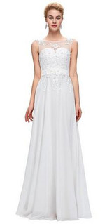 Grace Karin Long Evening Dress Sleeveless Formal Prom Gown Blue Red Black Beading Chiffon Special Occasion Evening Dresses 2017