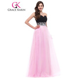 Grace Karin Long Evening Dresses 2017 Sweetheart Black and Pink Beautiful Elegant Night Dinner Dress Formal Evening Party Gowns Grace Karin Long Evening Dresses 2017 Sweetheart Black and Pink Beautiful Elegant Night Dinner Dress Formal Evening Party Gowns