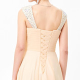 Grace Karin Long Evening Dress 2017 Beaded Chiffon Elegant Evening Prom Dresses Wedding Party Special Occasion Dresses Summer