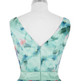 Grace Karin Long Evening Dress Double V Neck Chiffon Evening Gown Flower Pattern Party Floral Printed Long Evening Dresses 2017 Grace Karin Long Evening Dress Double V Neck Chiffon Evening Gown Flower Pattern Party Floral Printed Long Evening Dresses 2017