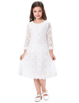 Grace Karin Flower Girl Dresses Toddler Birthday Party Red Pageant Gowns Princess Kids First Communion Long Sleeve Girl Dresses