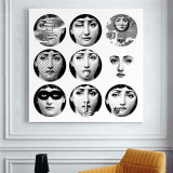 Fornasetti Frameless Paintings Modern Paintings Retro Gifts Wall Art Quotes Bedroom Decor Paintings For Living Room Wall