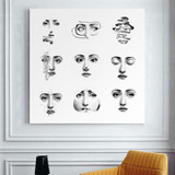 Fornasetti Frameless Paintings Modern Paintings Retro Gifts Wall Art Quotes Bedroom Decor Paintings For Living Room Wall