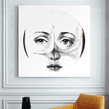 Fornasetti Frameless Paintings Modern Paintings Retro Gifts Wall Art Quotes Bedroom Decor Paintings For Living Room Wall