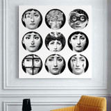 Fornasetti Frameless Paintings Modern Paintings Retro Gifts Wall Art Quotes Bedroom Decor Paintings For Living Room Wall