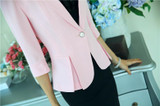 Formal Uniform Styles Elegant Black Spring Summer Jackets Female Blazers Ladies Office Professional Outwear Tops Coat Clothes