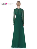 Formal Evening Dresses Ever Pretty HE08692PP Women's Elegant V-neck Long Sleeve Lace Plus Size Evening Dress