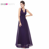 Formal Evening Dresses Ever Pretty EP08110 2017 Elegant Black Deep V-neck Ruched Bust Maxi Woman Evening Dresses