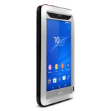 For Sony Z3 Cover LOVE MEI 4-in-1 Silicone + Metal Shield Case Cover for Sony Xperia Z3 D6603 D6653