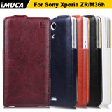 For Sony Xperia ZR zr M36h m36h cases covers IMUCA Vertical PU leather Cases for Sony Xperia ZR zr m36h C5502 C5503 bags cases