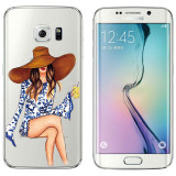 For Samsung Galaxy S6 Edge G9250 Case Minions Butterfly Silicone Back Cover TPU Frame Capa Funda Case For Samsung S6 Edge Plus