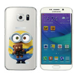 For Samsung Galaxy S6 Edge G9250 Case Minions Butterfly Silicone Back Cover TPU Frame Capa Funda Case For Samsung S6 Edge Plus