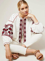 2016 Spring Boho Outfit jacket Women coat jacket chaquetas Embroider badge Lantern Sleeve outwear jaqueta feminina casaca mujer