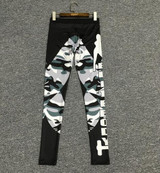 2016 Spring Autumn splice harajuku High Elasticity Legency Leggings Women Fitness Sportswear Camouflage Legging Women's Pant