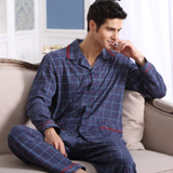 2016 Spring Autumn Keep Warm Thick Coral Fleece Men Pajamas Sets of Sleep Tops &amp; Bottoms Flannel Sleepwear Thermal Nightclothes