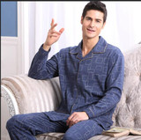 2016 Spring Autumn Keep Warm Thick Coral Fleece Men Pajamas Sets of Sleep Tops &amp; Bottoms Flannel Sleepwear Thermal Nightclothes