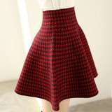 2016 Spring Autumn High Waist Knitted Skirts Women Pleated Mini Skirt Female Casual Elastic Short Cotton Skirt SL0764