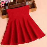 2016 Spring Autumn High Waist Knitted Skirts Women Pleated Mini Skirt Female Casual Elastic Short Cotton Skirt SL0764