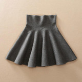 2016 Spring Autumn High Waist Knitted Skirts Women Pleated mini Skirt Casual Elastic Flared Skirt Female midi Short Skirt Woman 2016 Spring Autumn High Waist Knitted Skirts Women Pleated mini Skirt Casual Elastic Flared Skirt Female midi Short Skirt Woman