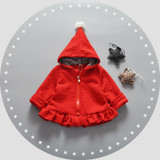 2016 spring autumn days baby jacket girl princess clothing cotton hooded jacket baby cardigan jacket children 1-3T free shipping