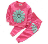 2016 spring autumn children girl clothing set baby girls sports sunflower costume kids clothing set suit 2016 spring autumn children girl clothing set baby girls sports sunflower costume kids clothing set suit
