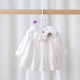 2016 spring autumn brand children's wear dress for girls gauze lace dress baby sweet princess dress for girls baby clothes