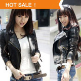 2016 Spring And Autumn   New Women Coat Short Paragraph Slim PU Leather Jackets Women Leather Jacket Motorcycle Clothing
