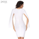 2016 Sexy Women Winter Party Dresses White Bodycon Dress Black O-neck Batwing Sleeve Luxury Celebrity Runway Dress Club Vestidos 2016 Sexy Women Winter Party Dresses White Bodycon Dress Black O-neck Batwing Sleeve Luxury Celebrity Runway Dress Club Vestidos