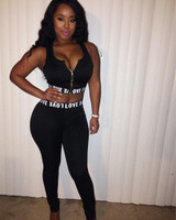 2016 Sexy 2 Piece Set Elegant Jumpsuit Rompers Summer  Print Jumpsuit  Womens jumpsuit Sleeveless Bandage Bodycon Jumpsuits