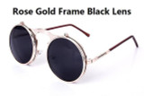 2016 Retro Steampunk Round Sunglasses Women Brand Designer Vintage Metal Sun Glass Men Oculos De Sol Feminino R009