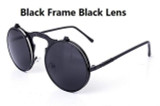 2016 Retro Steampunk Round Sunglasses Women Brand Designer Vintage Metal Sun Glass Men Oculos De Sol Feminino R009