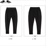 2016 New Hot Sale autumn winter women pants Elastic Waist fashion Solid black Casual Loose Baggy sportpants warm trousers