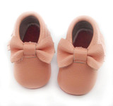 2016 New Genuine Leather First Walkers Soft red sole Baby shoes Toddler Baby moccasins Infant Fringe Bow Shoes