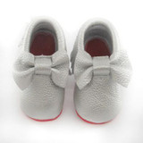 2016 New Genuine Leather First Walkers Soft red sole Baby shoes Toddler Baby moccasins Infant Fringe Bow Shoes