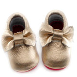 2016 New Genuine Leather First Walkers Soft red sole Baby shoes Toddler Baby moccasins Infant Fringe Bow Shoes